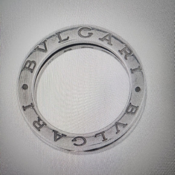 Bvlgari 18k White Gold Diamond Ring designer size 48. Size 4.25 - Picture 5 of 7
